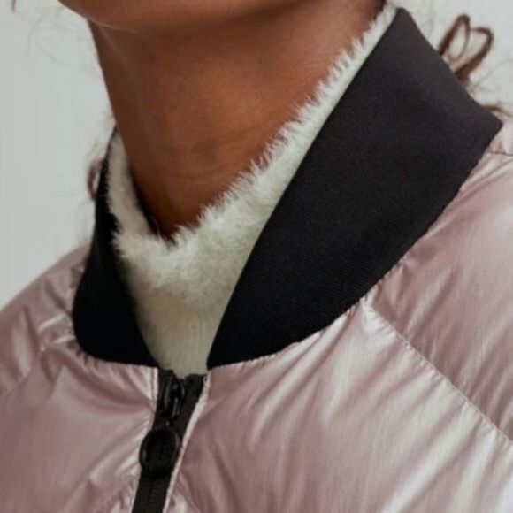 Noize Amber M Metallic Bomber Jacket Vegan Large - Picture 4 of 15
